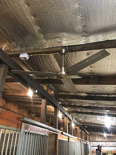 Miniatura 7 de US Energy Products Rollo de burbujas reflectante con aislamiento de doble lámina continua - 36 pulgadas (36 pulgadas x 10 pies) R8, plateado