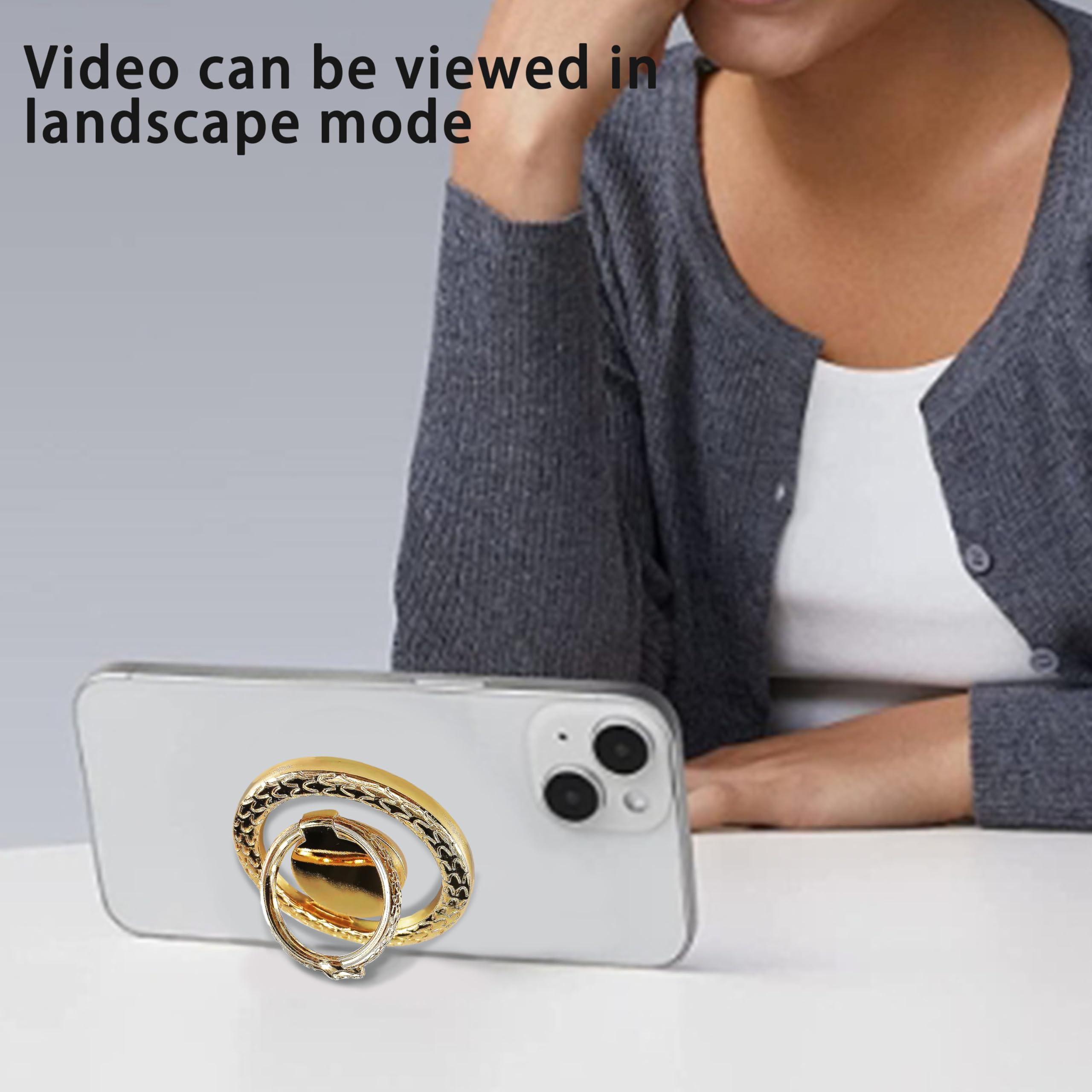 Anello Magnetico Per Telefono YjkjYii | Compatibile MagSafe, Rotazione 360°, Adesivo Nano, Per IPhone 15/14/13/12 E Android