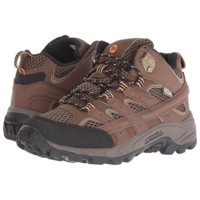 Merrell Kids Moab 2 Mid A/C Waterproof (Little Kid) Boys Shoes Earth