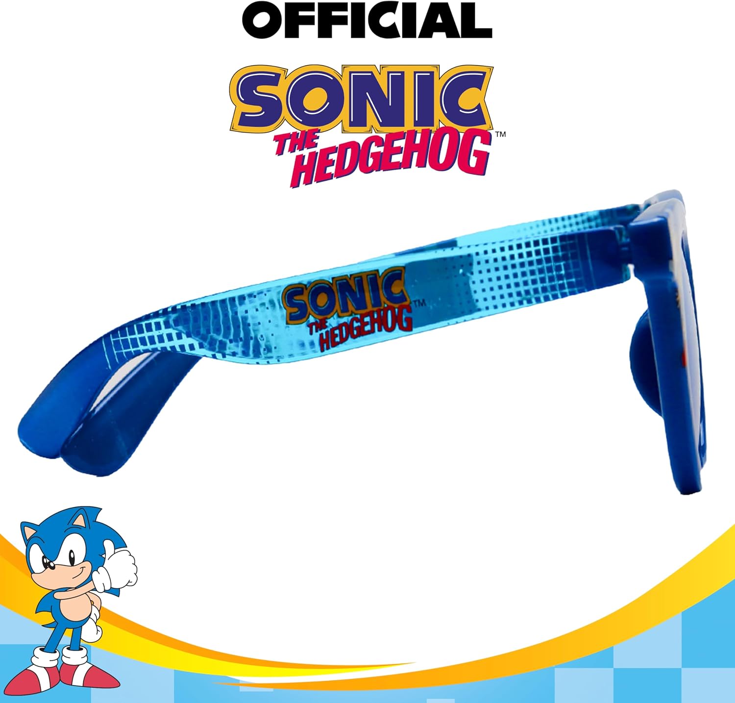 ARKAID Sonic Sunglasses with Hard Case | Official Sega 2 Pack | 100% UV | One Size Fits Most Kids