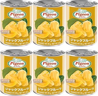 Amazon | 『ピジョン』ジャックフルーツのシロップ缶詰め 230g x6個 Canned Jackfruit in syrup 230g Set of 6 | ノーブランド品 | フルーツの缶詰・瓶詰 通販