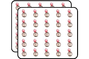 50 pcs Cute Hedgehog with Balloon Stickers for Laptop