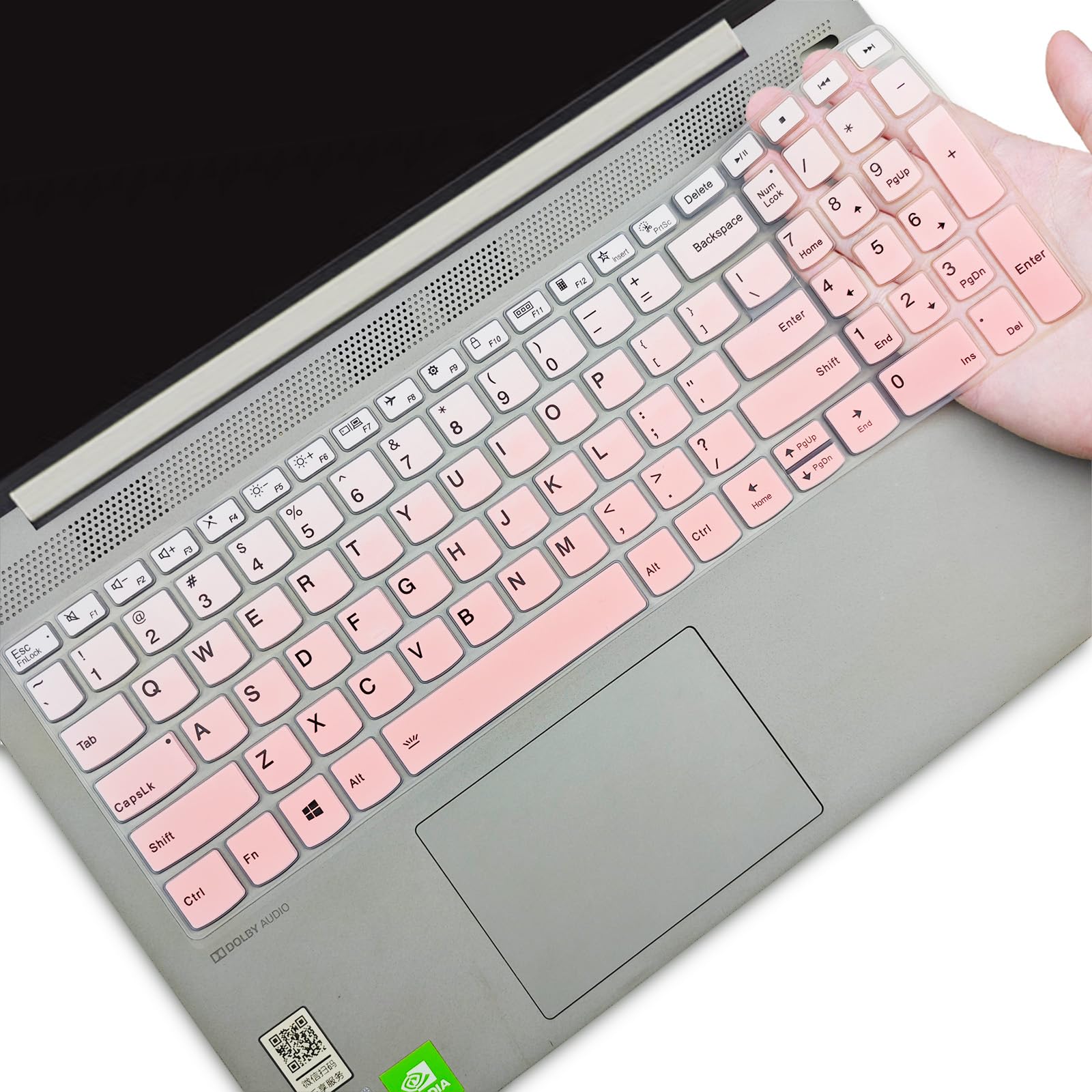 YongMai Keyboard Cover for Lenovo Yoga 7i 15.6" 16", Lenovo Flex 5 15.6/ideaPad Flex 5 15/ideaPad 3 3i 15.6/Ideapad 5 15.6/ideaPad Slim 7 15.6/