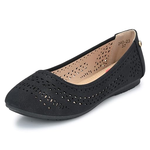 Flavia Black Women's Ballet Flats
