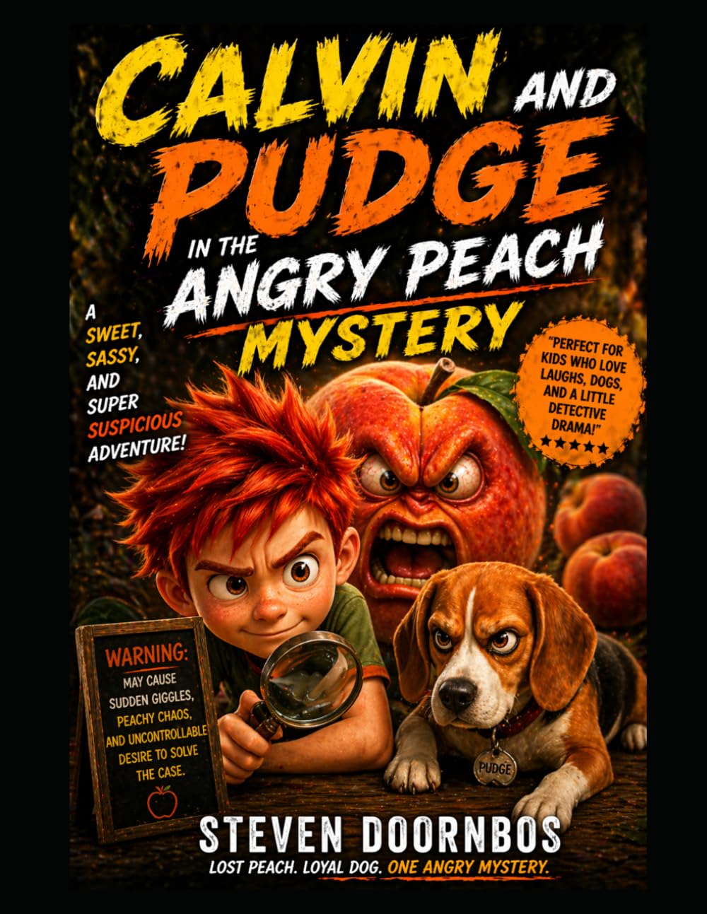 Calvin and Pudge in the Angry Peach Mystery: A sweet, sassy and super suspicious adventure of suspense: Warning: May cause sudden giggles, peachy chaos and uncontrollable desire to solve the case