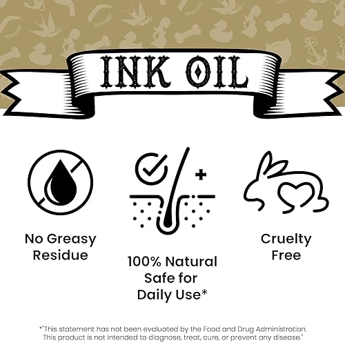 Miniatura 4 de Ink Oil Aceite para barba mezcla de aceites orgánicos de primera calidad  Aceite natural para barba para el crecimiento de los hombres  Ingredientes
