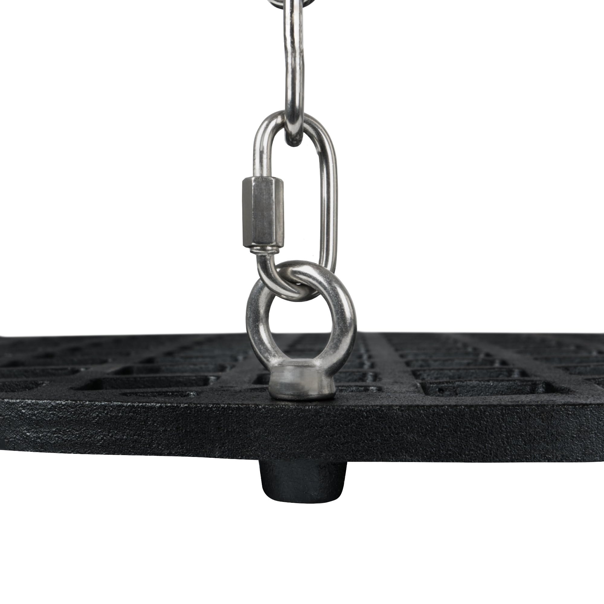 BBQ-Toro Żeliwny ruszt do grillowania, okrągły, Ø 54 cm, już wypalony, wstępnie wypalony, ruszt do użytku na zewnątrz, ruszt do grillowania z zawieszeniem linowym, wiszący ruszt do grilla obrotowego