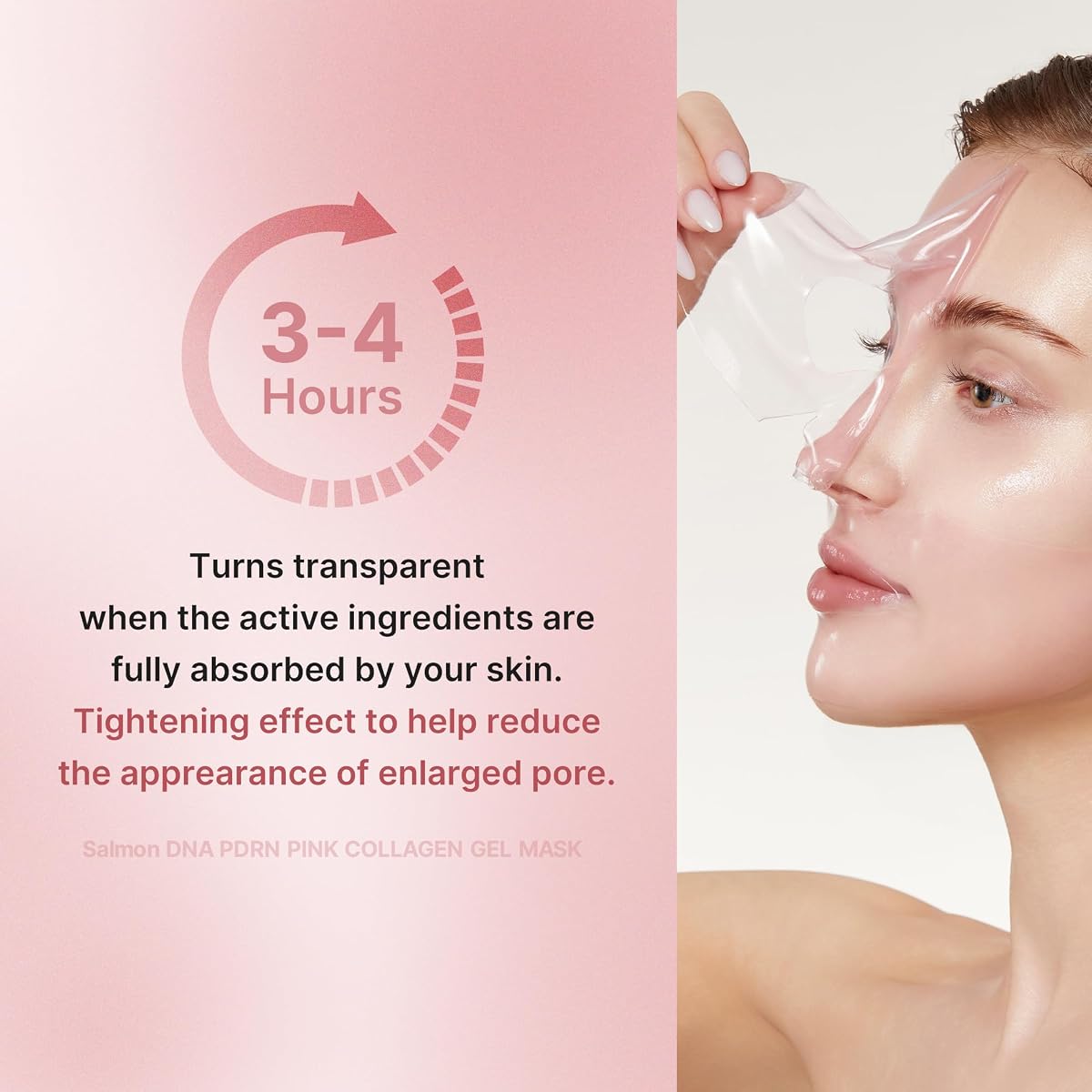 medicube Salmon DNA PDRN pink collagen jelly gel mask | overnight face mask for glass glow skin- elasticity, hydrating, firming and moisturising | korean skincare, 28g, 4ea — view 2
