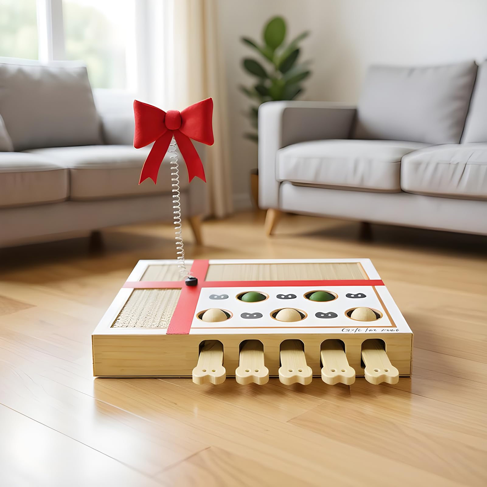 Jouet Puzzle Chat de Balles Interactives d'Enrichissement