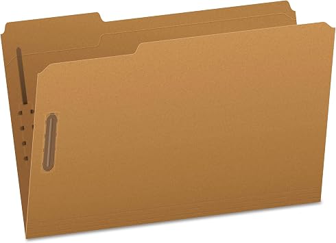 Pendaflex FK312 Pendaflex Kraft 2-Fastener Classification Folder with 1/3 Cut Tabs, 50/Box, Brown, Legal