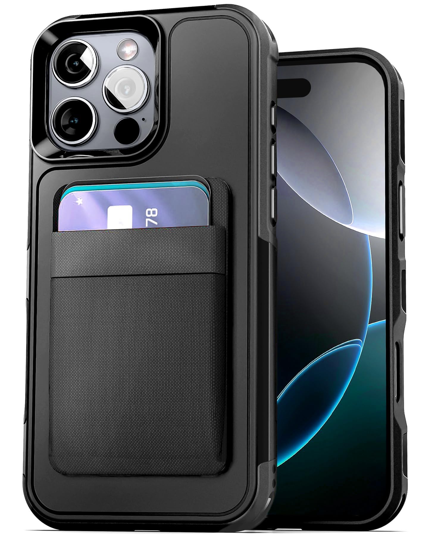Amazon.com: ENCASED Wallet Case for iPhone 16 Pro with Card Holder