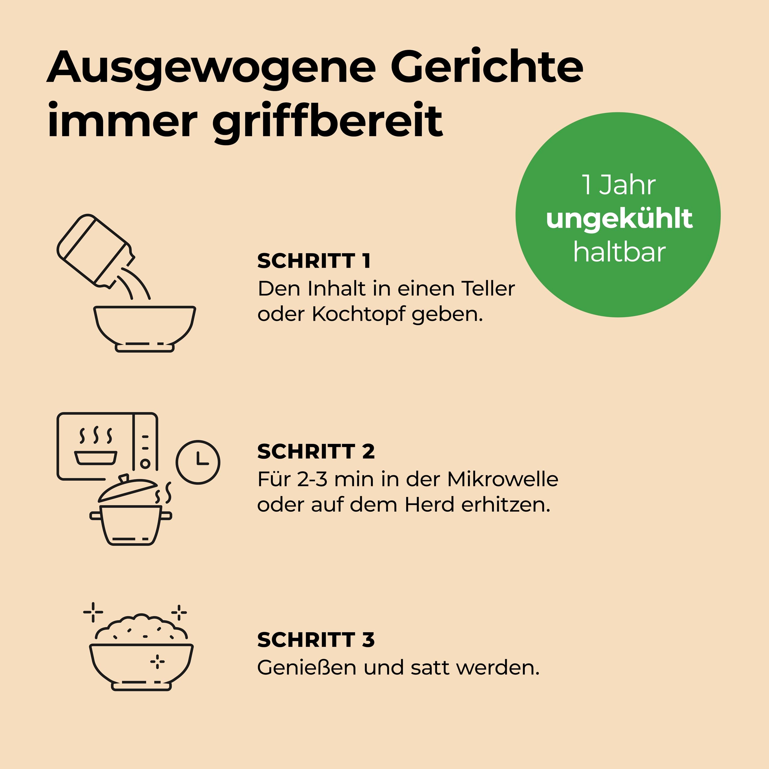 Löwenanteil - 100% Bio-Eintopf CLASSIC BOLOGNESE - 570g Glas - Proteinreiches Bio-Fertiggericht mit saftigem Bio-Rindfleisch, Tomaten & Basilikum - Ohne Zuckerzusatz & Glutenfrei