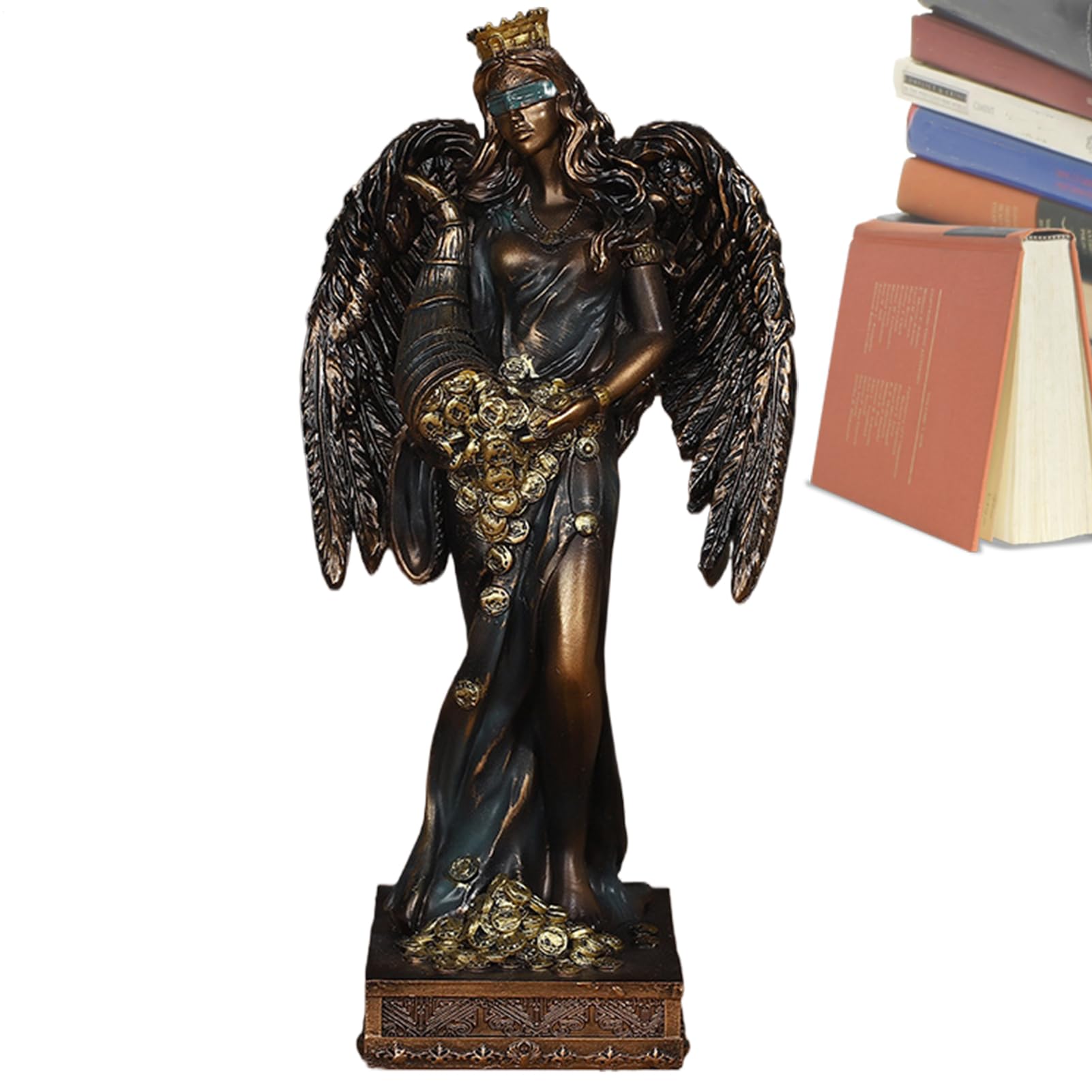 Statue déesse de la richesse en résine d'art pour salon chic