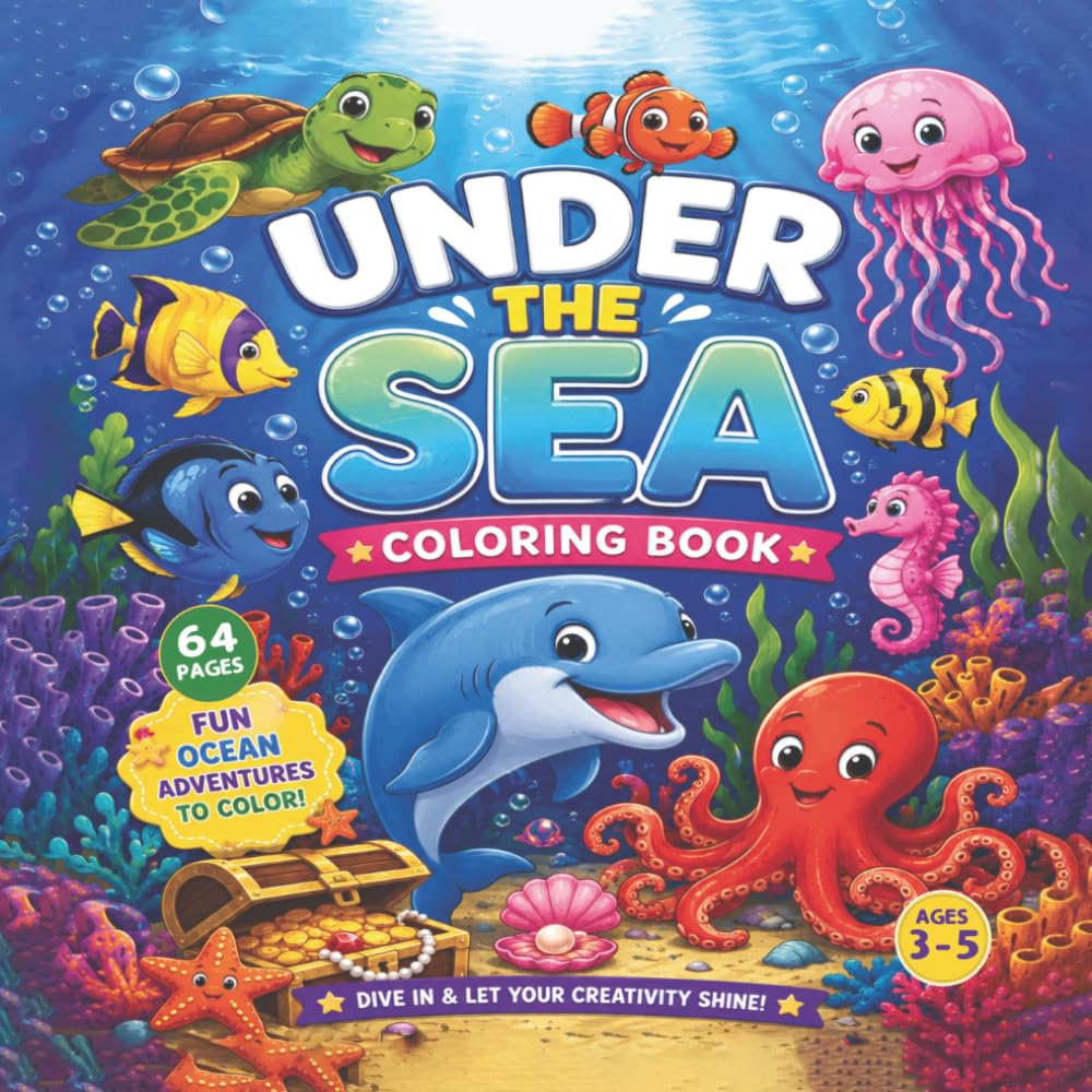 Under The Sea: Coloring Book
