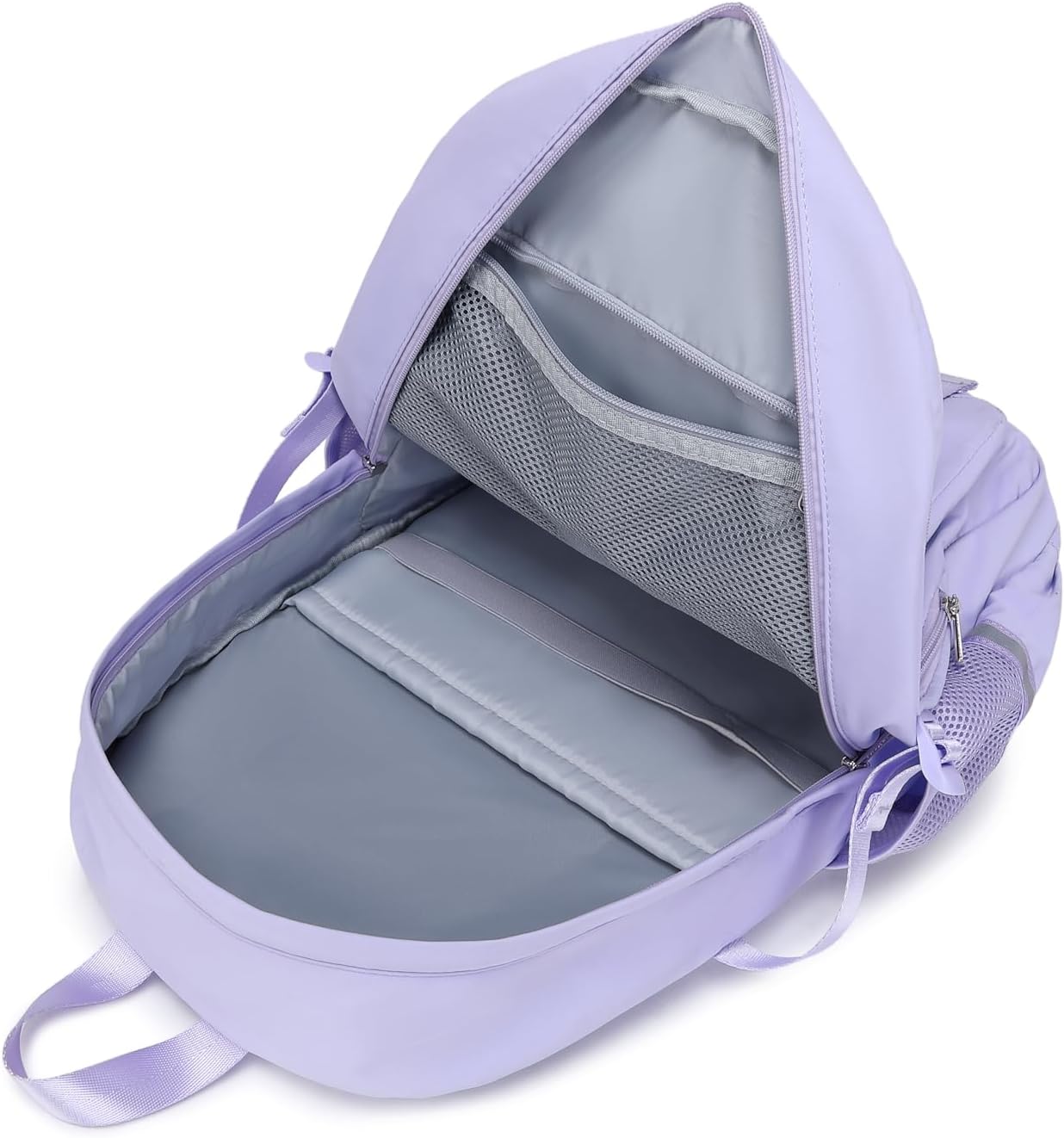 School Backpack for Girls & Women, Bookbag for Middle School & College, Large Travel Daypack for Laptop (Purple)