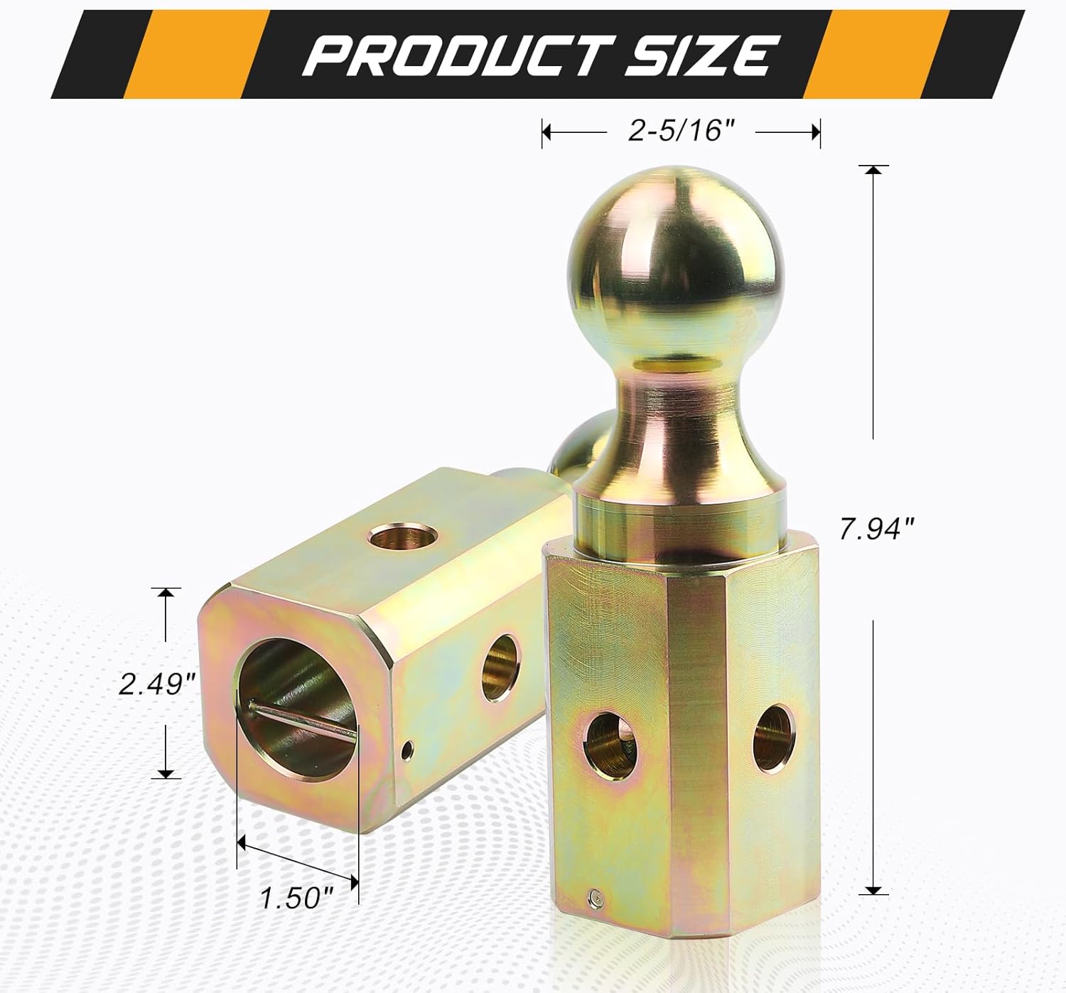 GNXA2000 Gooseneck Ball Hitch, Compatible with B&W Trailer Hitches, 2-5/16” Gooseneck Tow-Hitch Ball, 30,100lbs Load Capacity, Part Number GNXA2000. 97007001