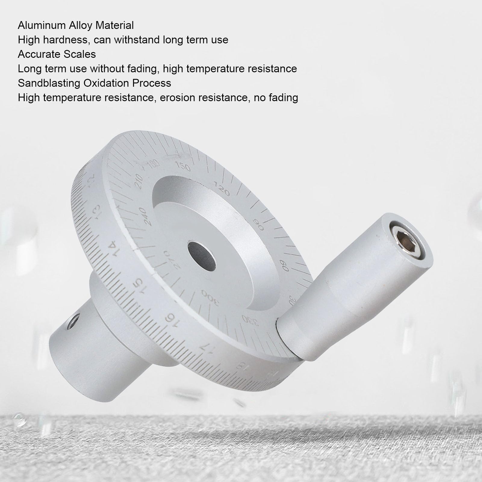 EVTSCAN Lathe Handwheel 8mm Inner Diameter Aluminum Alloy Replacement Hand Wheel for Sliding Table Guide Rail