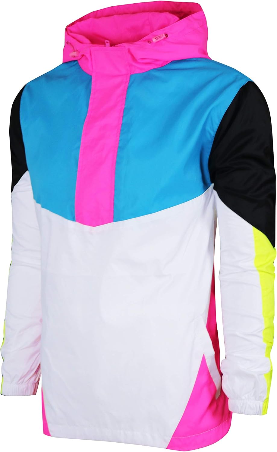 SCREENSHOT Mens Streetwear Windbreaker Jacket – Lightweight Graphic Hoodie, Graffiti Hip Hop Urban Fashion Pullover Top