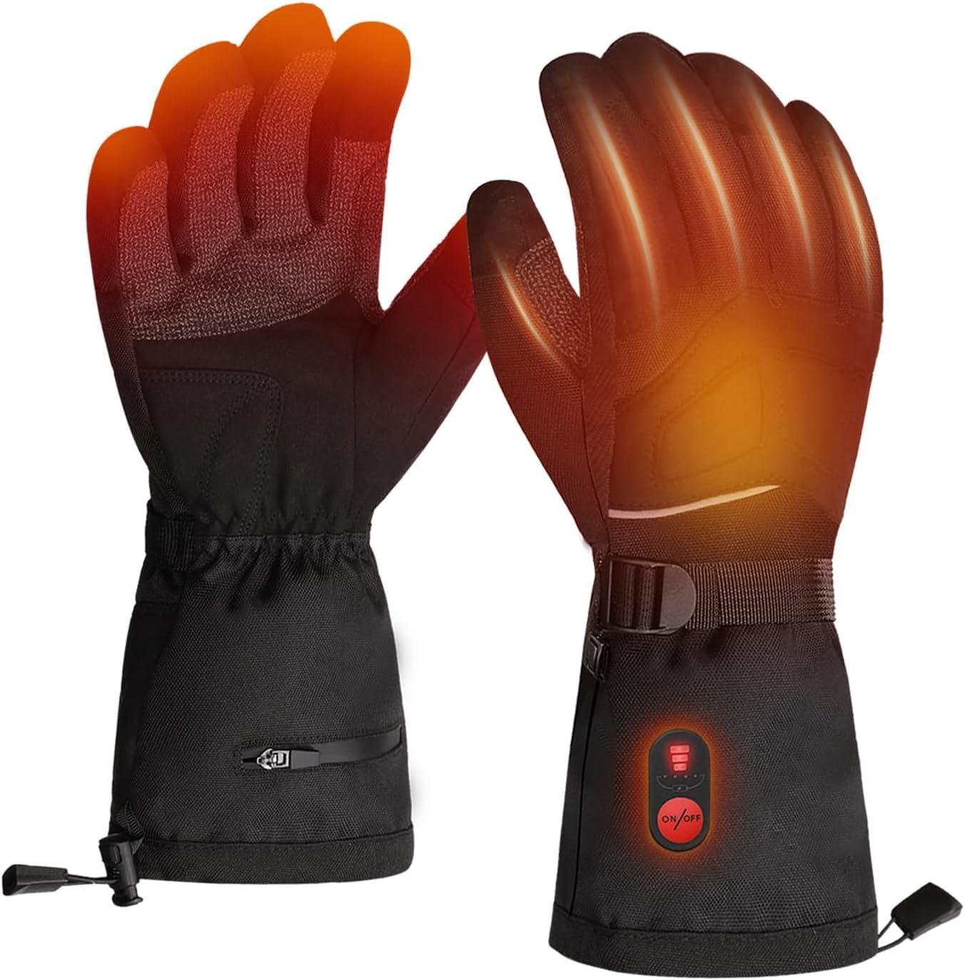 day wolf Winter Work Gloves, Rechargeable Waterproof Cut-Resistant Gloves Touch Screen Electric Motorcycle Snow Ski Gloves