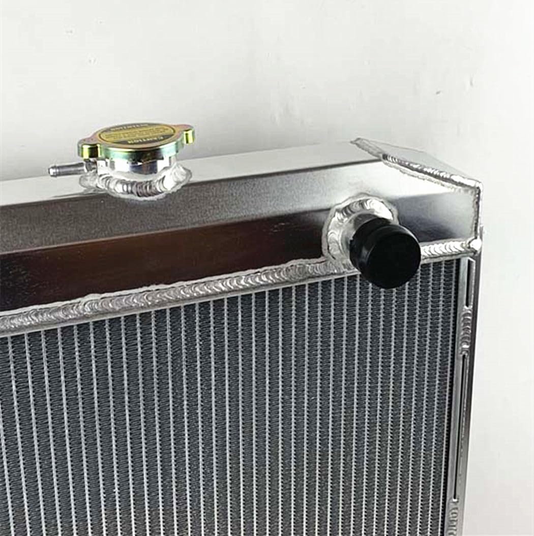 3 Rows All Aluminum Radiator for 1954 Mercury Custom Monterey V8 Engine AT CC54B, Silver