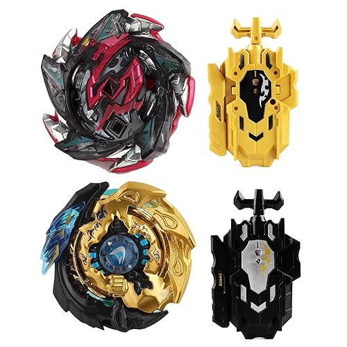 Wotean Gyroscope Turbo Set, 3D Arena Metall Fusion KampfKreisel, Mit Battling Top Launcher, Geschenk-Sets für Kinder(113+85) - 113++85