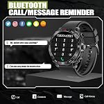 Montres intelligentes pour les hommes avec des écouteurs à l'intérieur (Réponse/Faites appel), 1.52" Fitness Tracker avec 100+ Modes de sport et dossiers de sport, Smartwatchs étanches avec moniteur de santé pour iPhone Android
