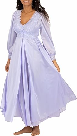 Shadowline Womens Nightgown Robe Peignoir Set Silhouette Nylon Sleepwear