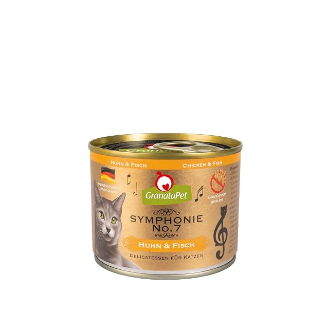 GranataPet Symphonie No. 7 - Comida para Gatos sin Cereales ni azúcares añadidos, Filete en gelatina Natural…