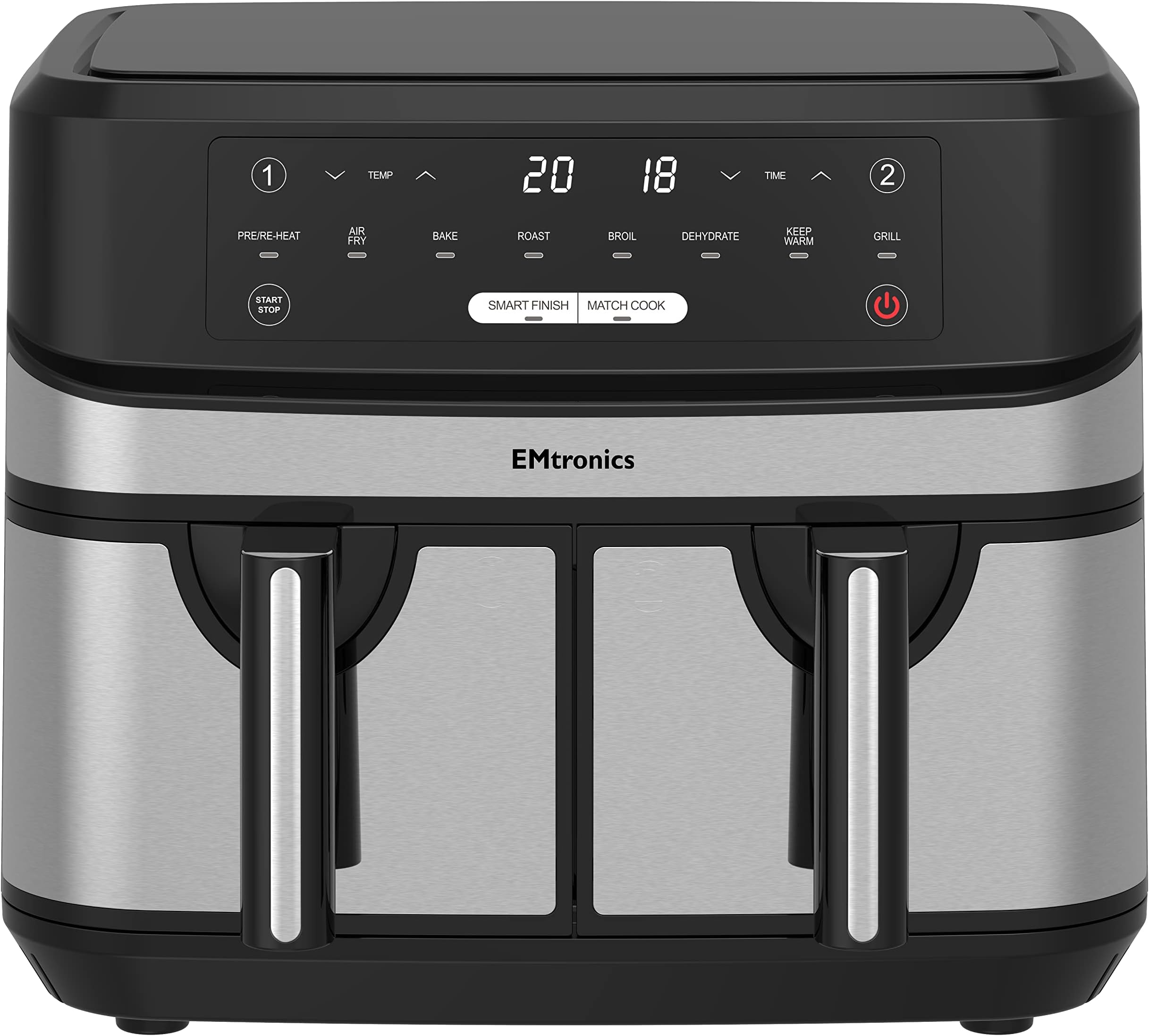 EMtronics EMDAF45L Digital Family Size Air Fryer 4.5 Litre with 7