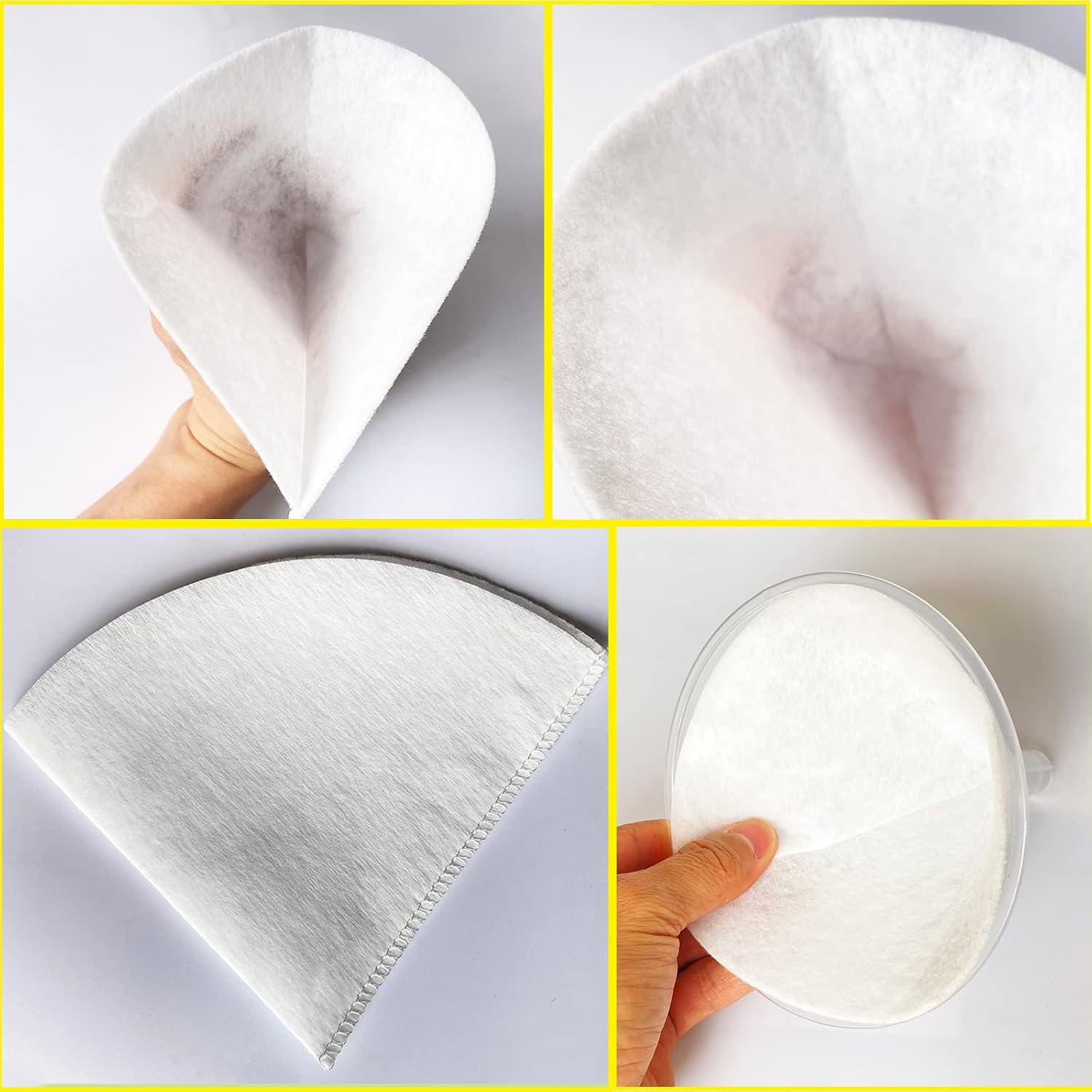 50 filter cones 4.5" Fryer Oil Filters Oil filter Non Woven Filter Cone Grease Filter Cones Best For Restaurants, Cafes, Food Trucks, Hotels
