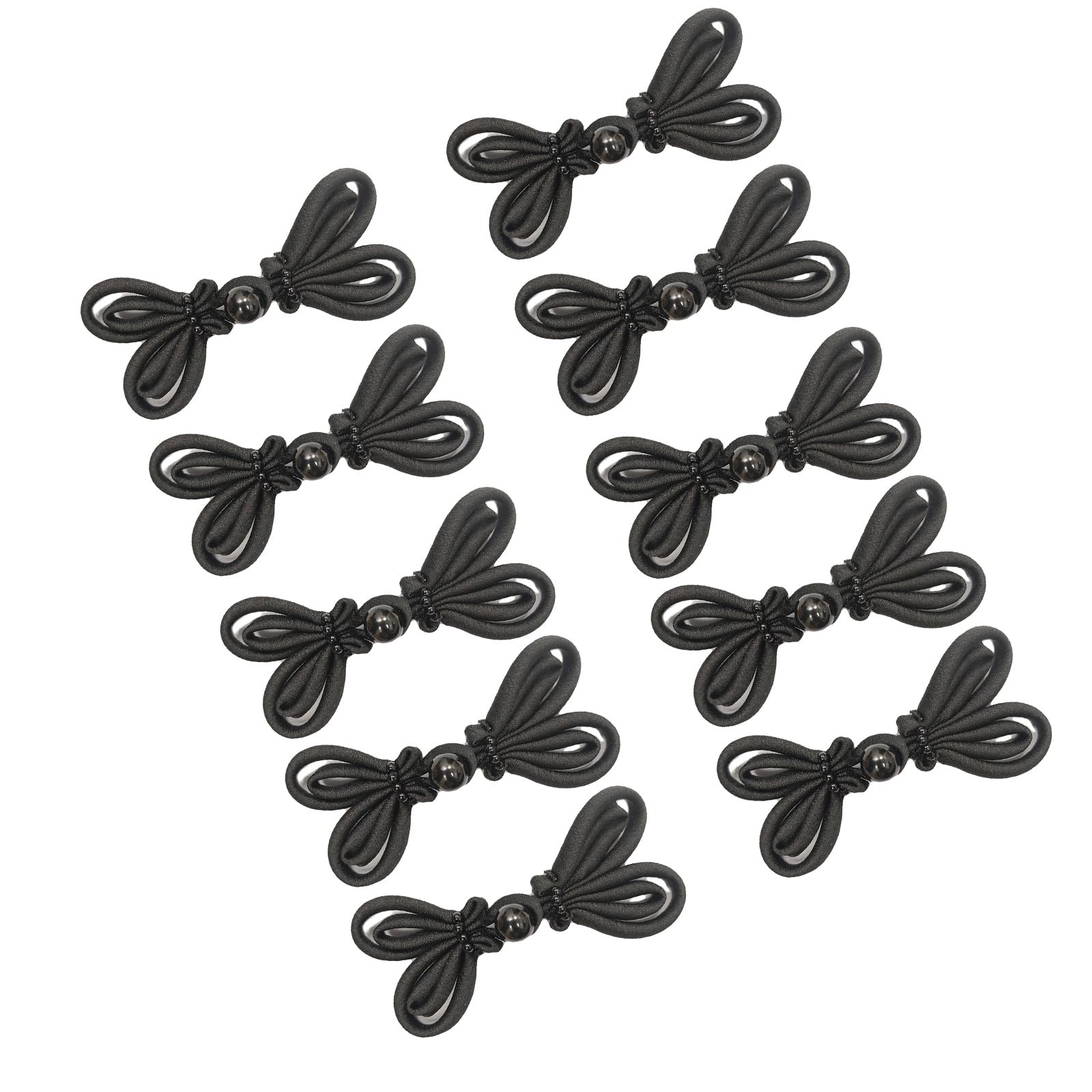 Tsophreniq 10 Pcs Chinese Knots Buttons Traditional Cheongsam Closure Sewing Fasteners Chinese Closure for Woman