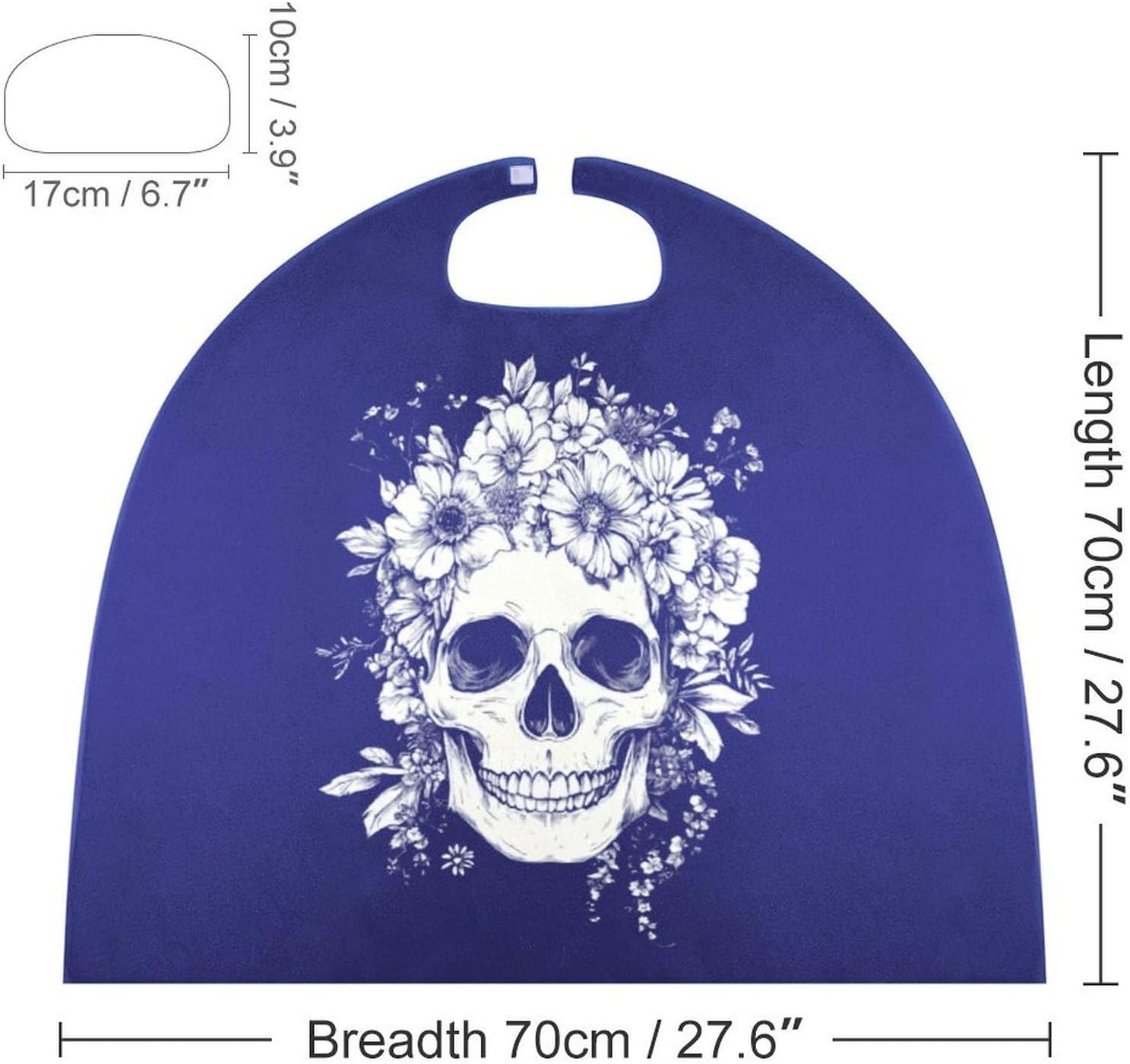 Grunge Festival Skull Flowers Funny Cape Cloak Cosplay Halloween Party Shawl Costume Accessories for Men Women