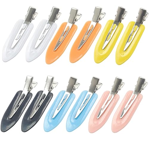 Pinzas para el cabello sin arrugas, pinzas para el cabello sin arrugas, para peinar, seccionar, flequillo, sin doblar, pinzas de pelo con pico de