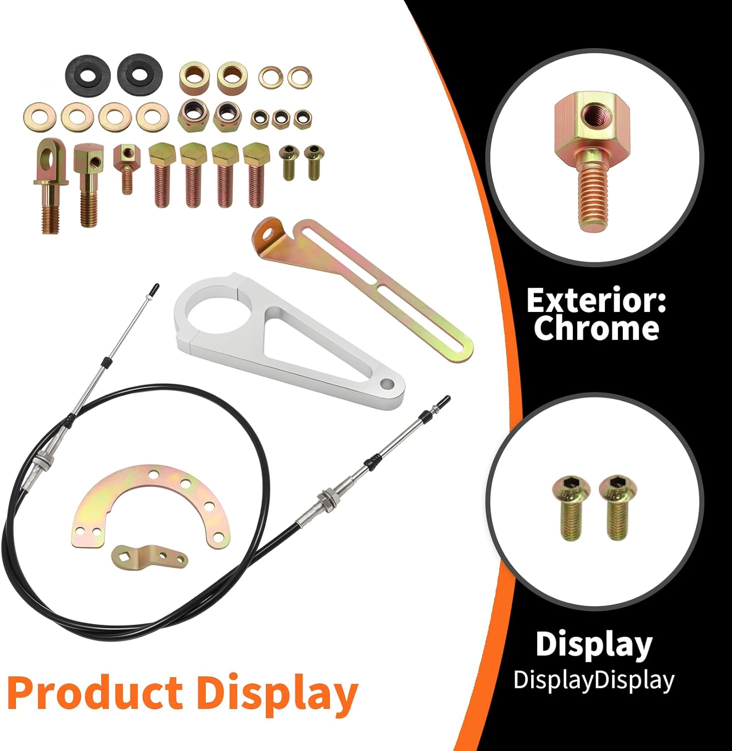 ACA-1804 Adjustable Shift Linkage Compatible with TH350 TH400 700R4 TH200 2004R 4L80E