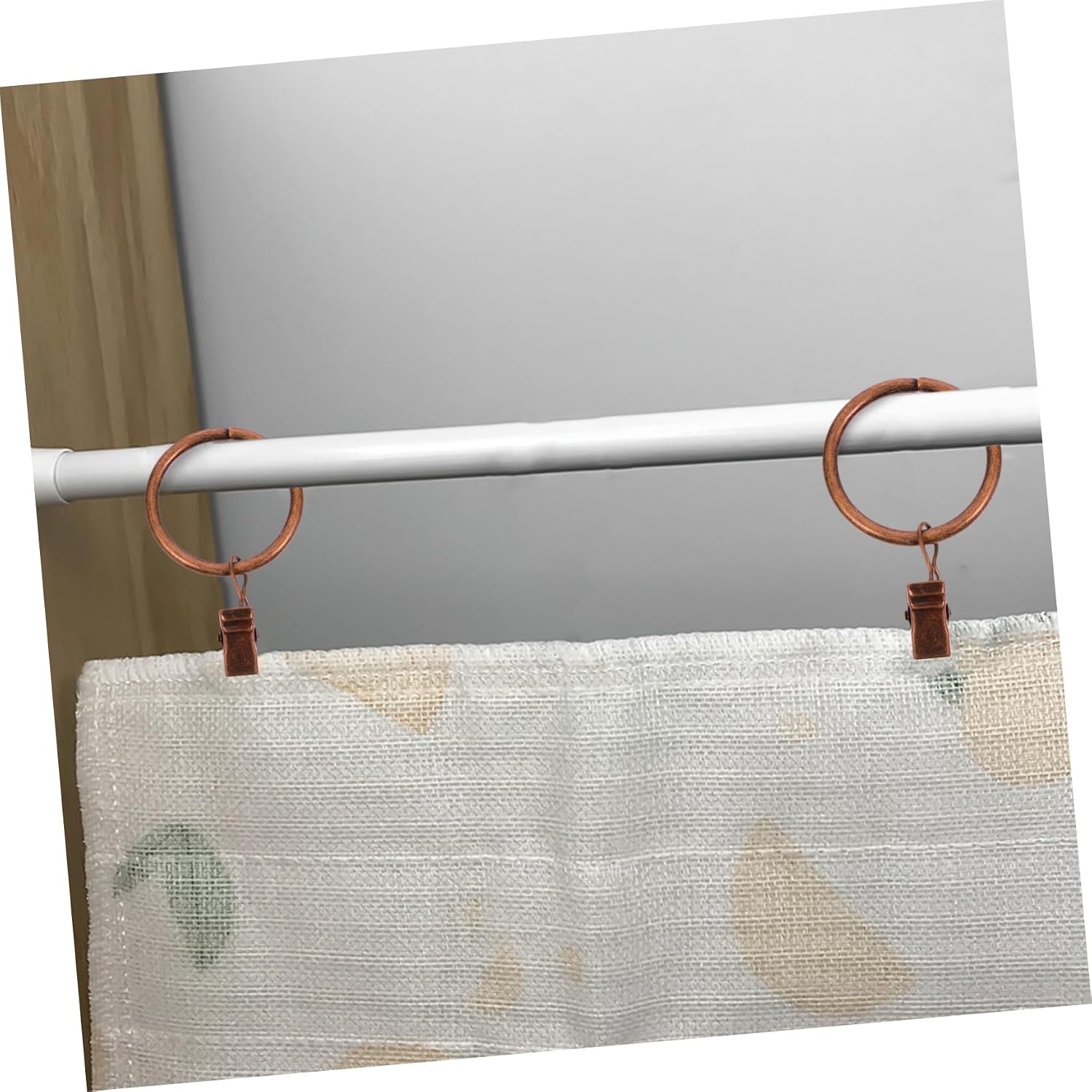 50pcs Curtain Shower Clips Shower Curtain Ring Strong Load-Bearing Bath Rod Hooks