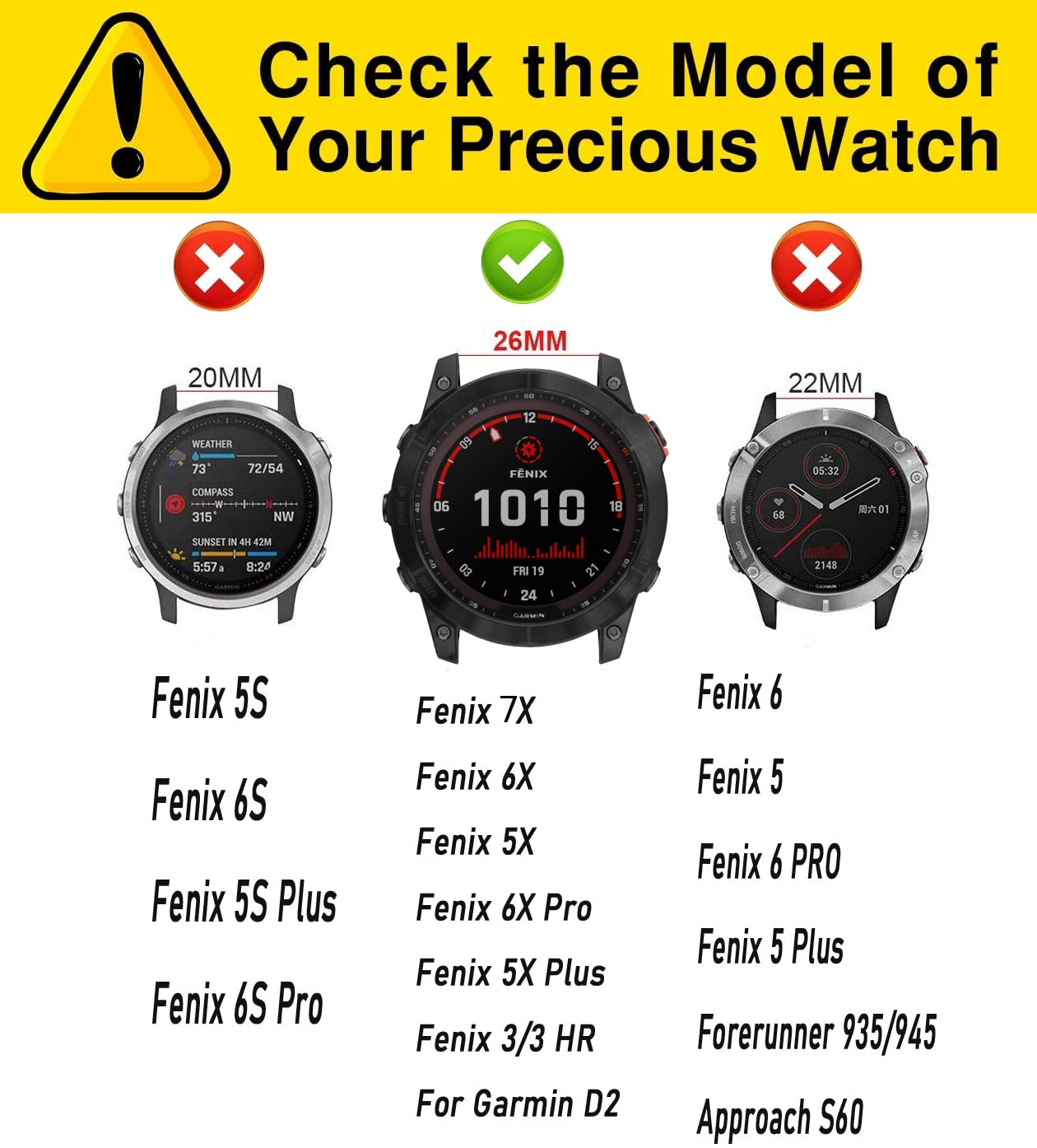 ESTUYOYA Leather Strap Compatible with Garmin Fenix 8-51mm / Fenix 7X Pro/7X/6X Pro/6X/5X//Enduro 3/Instinct 2X Solar/Epix 2 Pro 51mm/D2 Delta PX - Image 3