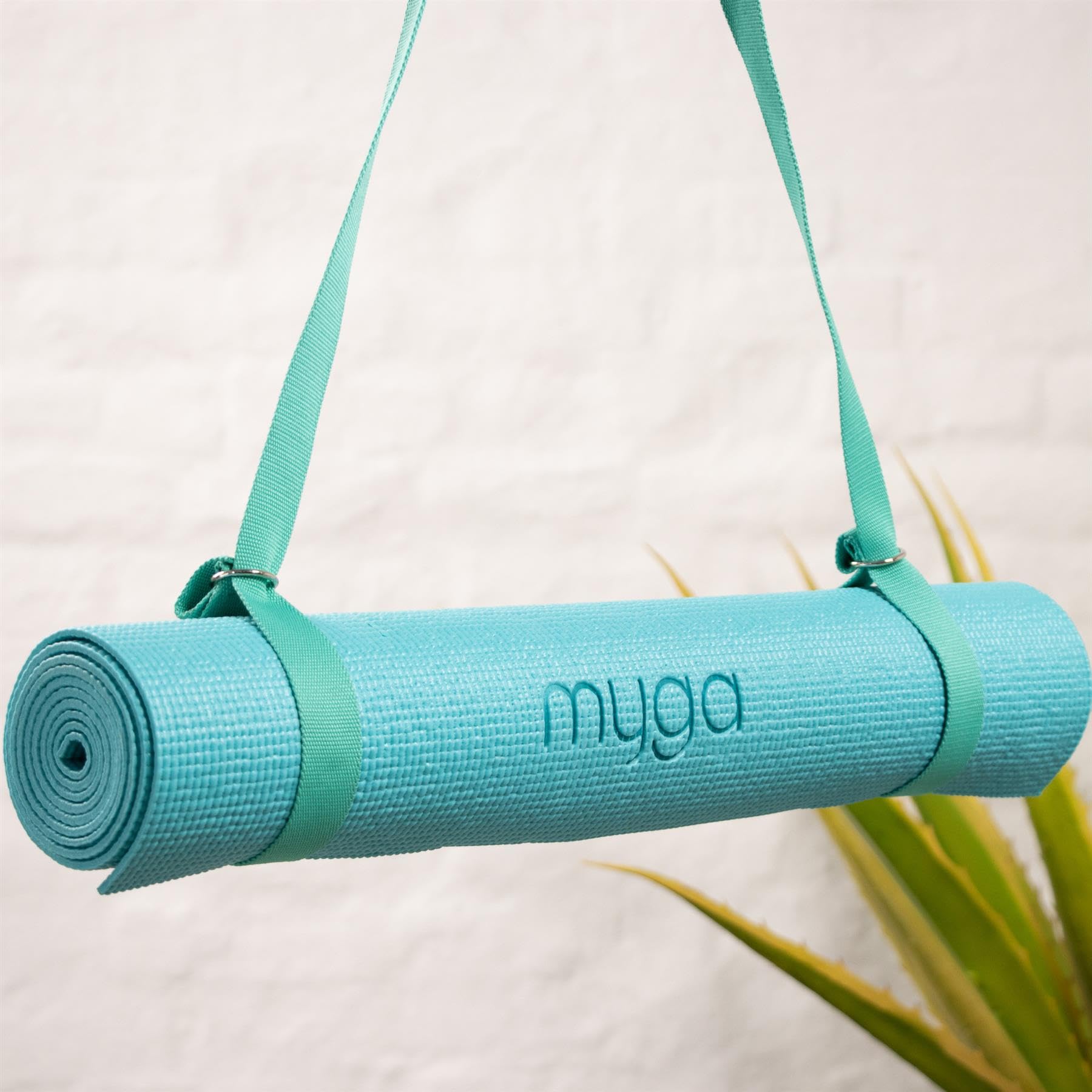 Sangle De Yoga Myga 2-en-1 – Réglable, Avec Anneau Métallique, Pour étirements Et Transport De Tapis
