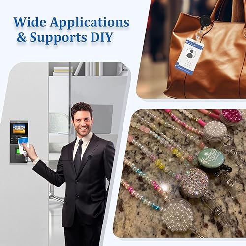 Miniatura 6 de 15 carretes de insignia con clip de metal para cinturón, carrete retráctil para colgar etiquetas de nombre, tarjetas de identificación, tarjetas de