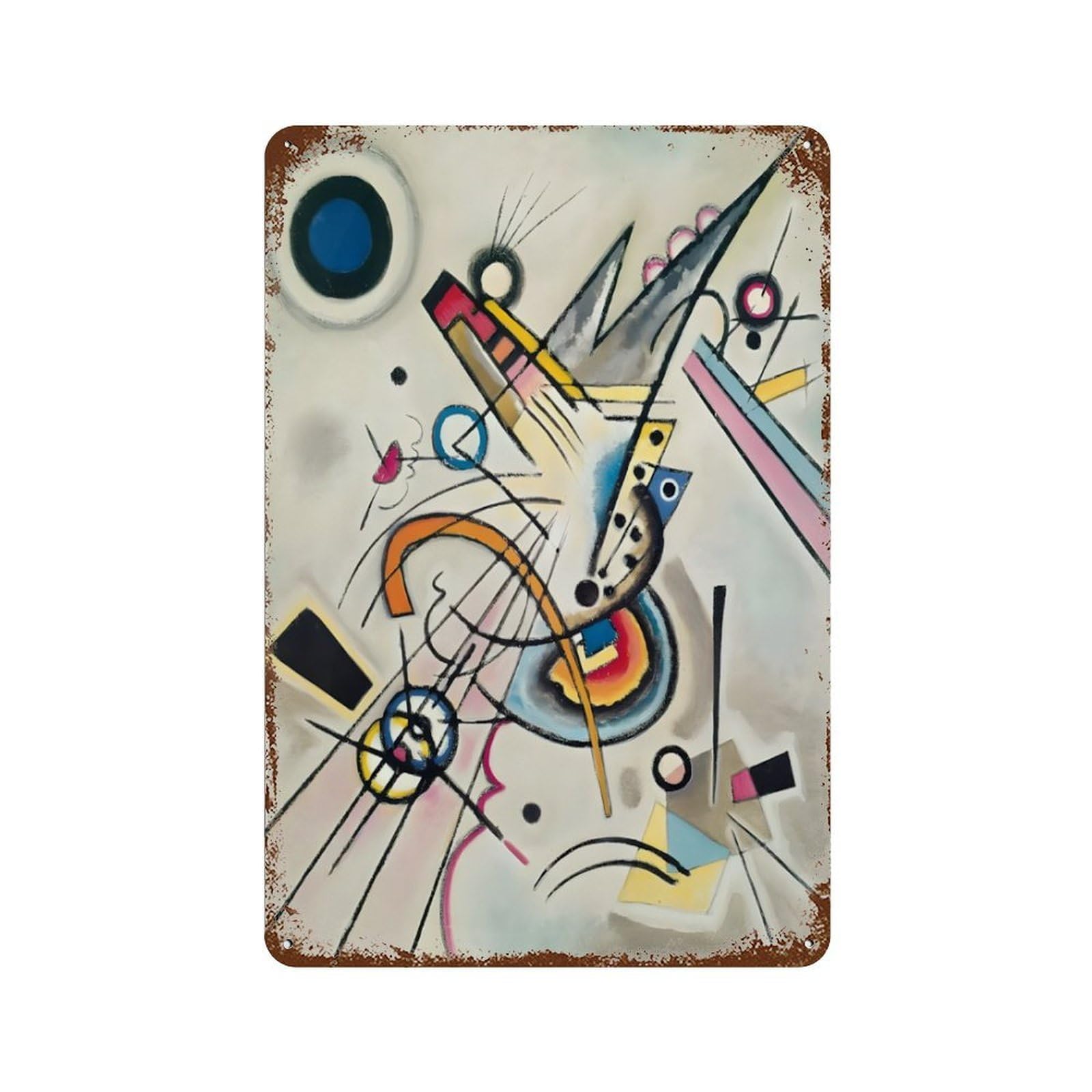 xiaoxiaoshen Wassily Kandinsky (5) Wall Decor Art Metal Tin Poster Modern Home Decor Art Home Bar Shop Decorations Vintage Sign 30x20cm