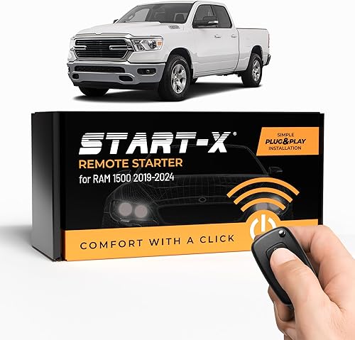 Start-X Kit de arranque remoto para RAM 1500 2019-2024 Push to Start || Plug N Play || Bloqueo 3X para arranque remoto