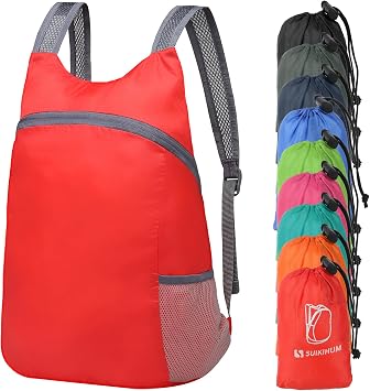Ultra Lightweight Hiking-Daypack,Foldable Travel Packable Backpack