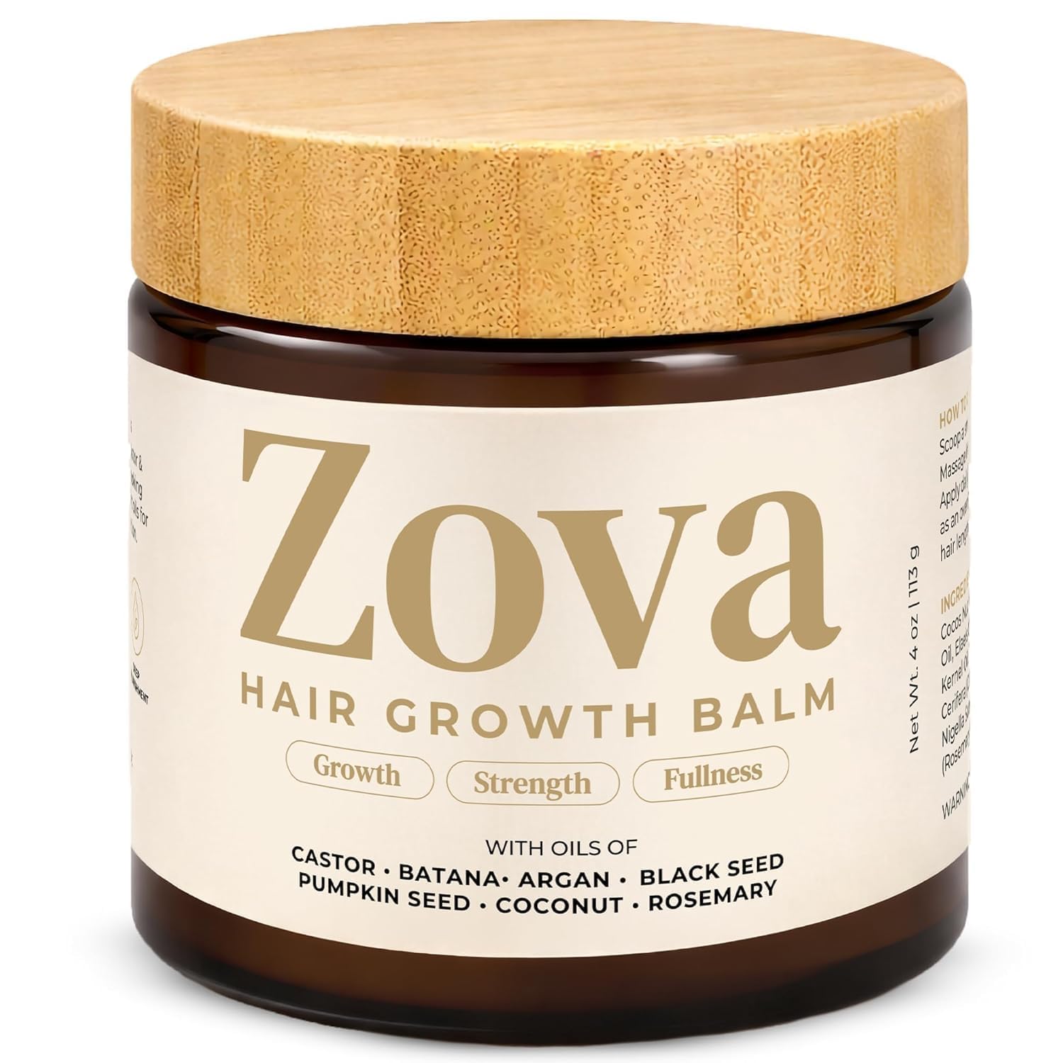 Zova Hair Growth Balm with Batana, Castor, Argan & Rosemary Oil | 7 Oil Blend | Deep Scalp Nourishing & Moisturizing Hair Treatment | Supports Thicker, Stronger & Healthier Looking Hair | For Men & Women 100gm-image-23