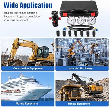 Hydraulic Nitrogen Accumulator Charging Kit