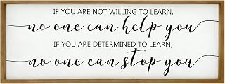 Self-Motivate Slogan Classroom Decor for Students & Teachers | No One Can Stop You, Home Office Study& Kids Room Simple Hanging Wall Ar Decor Above Front Door Entryway,32'X12'