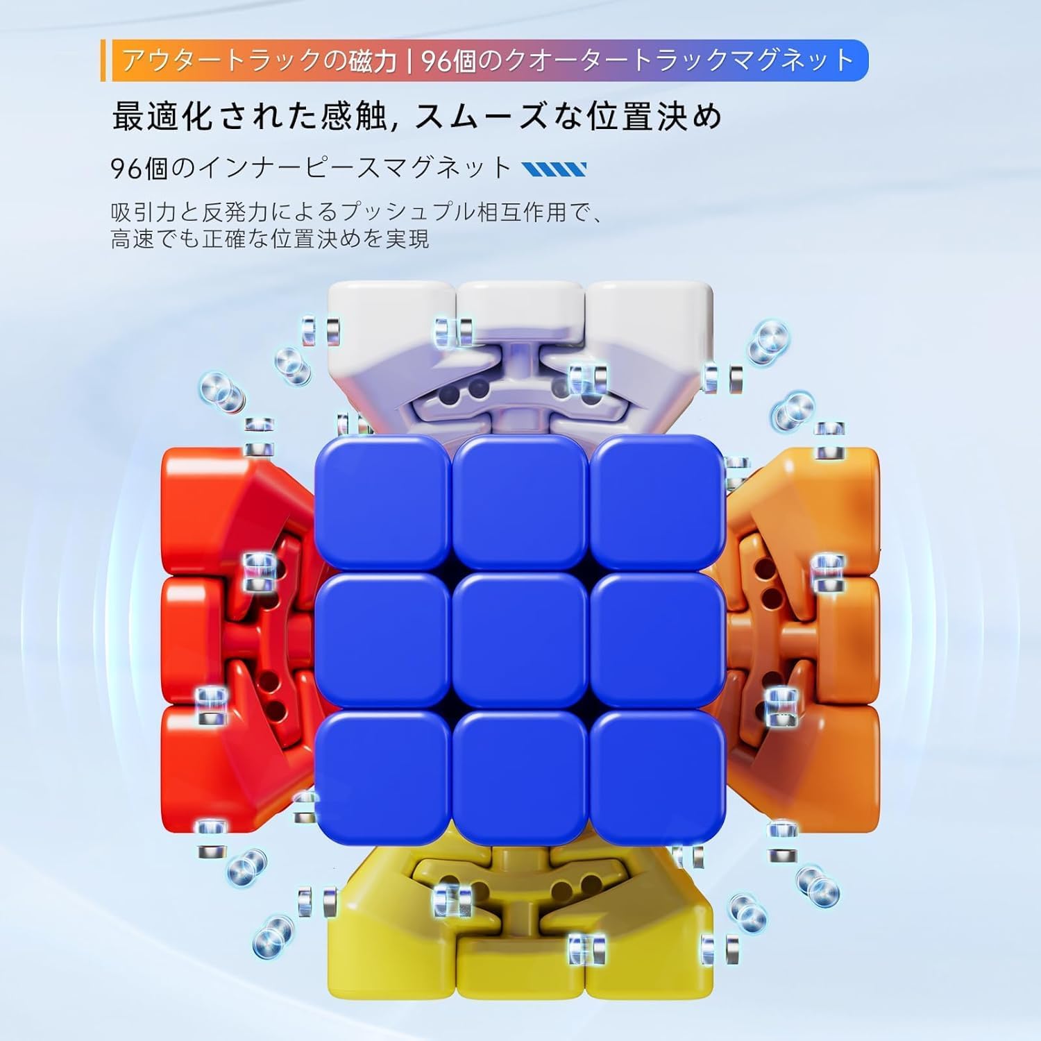 Moyu Aochuang V6 5x5 マグネティック アルティメットエディション ステッカーフリー UVコーティング 5x5 ボ