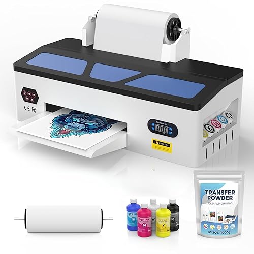 Miniatura 4 de Godora White DTF Powder, 20oz567g - Digital Transfer Hot Melt Adhesive for BlackDark Garments, Polyurethane, Waterproof, All Printers, 1 Bag