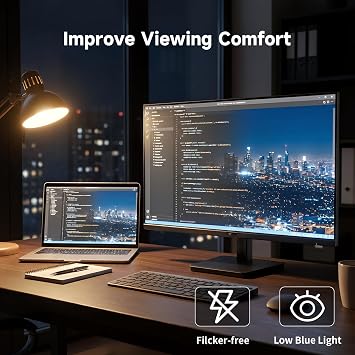 KTC 27 Inch QHD Computer Monitor, 2K 144Hz 1440P Gaming Monitor, Eye Care PC Monitor for Office Gamers, HDMI/DP, FreeSync & G-Sync, HDR10, VESA, Tilt Adjustable, H27T27S