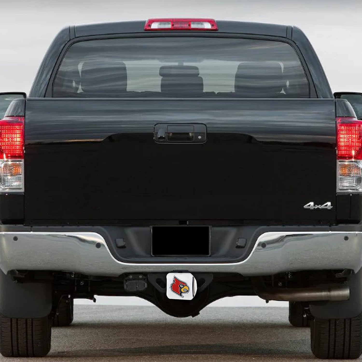 University of Louisville Cardinals NCAA Chrome Metal Hitch Cover by FANMATS - Unique 3D Color Team Logo Molded Design – Easy Installation on Truck, SUV, Car or ATV - Ideal Gift for Student/Alumni/Fan