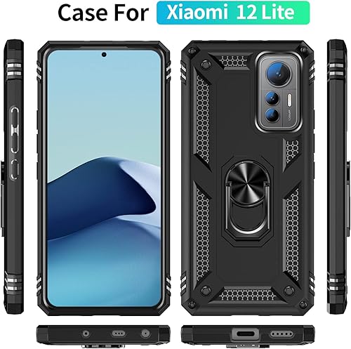 Miniatura 2 de Funda para Xiaomi 12 Lite 5G, Xiaomi 12 Lite Funda para teléfono delgada Protección militar a prueba de golpes Armor Defender Funda protectora para