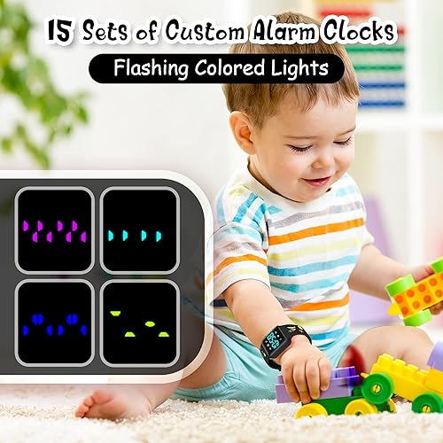 Miniatura 7 de NN BEN NEVIS Reloj de entrenamiento para ir al baño, reloj digital para niños pequeños con cuenta atrás, música, despertador, recordatorio de